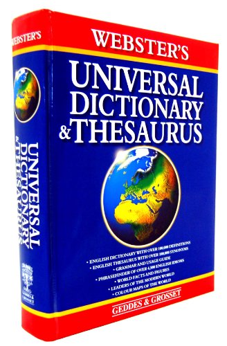 Webster's Universal Dictionary and Thesaurus