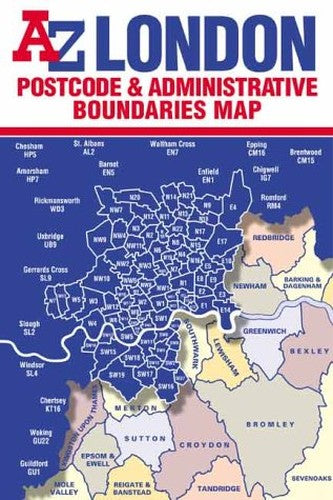 Postcode Map of London By Geographers' A-Z Map Company | World of Books GB