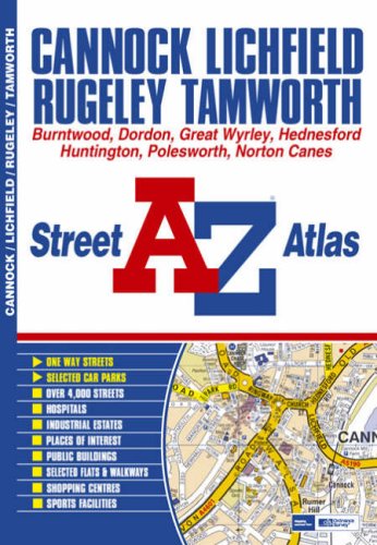 A-Z Cannock, Lichfield,  Rugeley, Tamworth