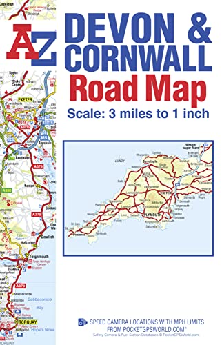 Devon & Cornwall Road Map