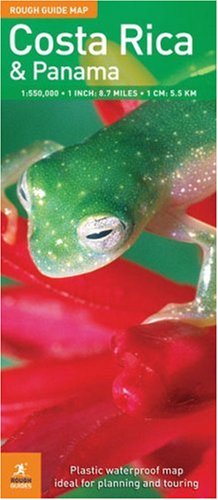 The Rough Guide Map Costa Rica and Panama