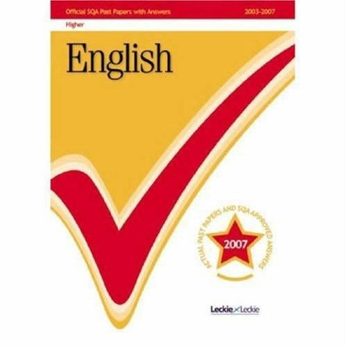 English Higher SQA Past Papers
