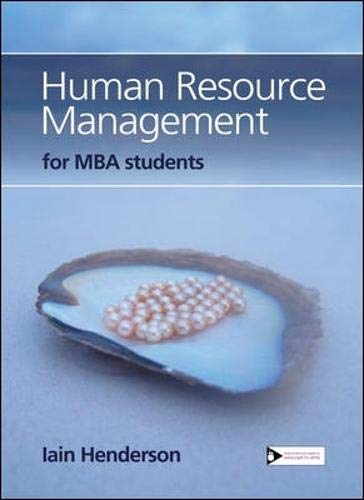 Human Resource Management for MBA Students