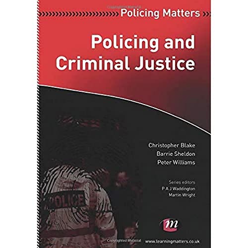 Policing and Criminal Justice