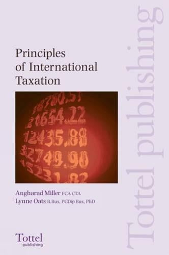 Principles of International Taxation