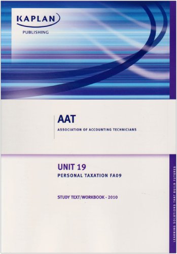 Unit 19 Personal Taxation FA 06 - Study Text/Workbook