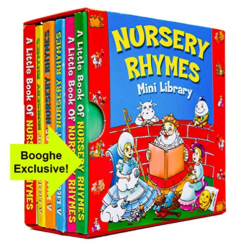 Nursery Rhymes Mini Library pack of 6 mini Board Books