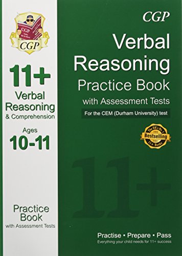 11+ Verbal Reasoning Practice Book with Assessment Tests (Ages 10-11) for the CEM Test