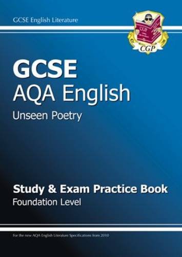 GCSE English AQA Unseen Poetry Study & Exam Practice Book Foundation