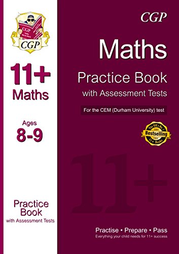11+ Maths Practice Book with Assessment Tests (Ages 8-9) for the CEM Test