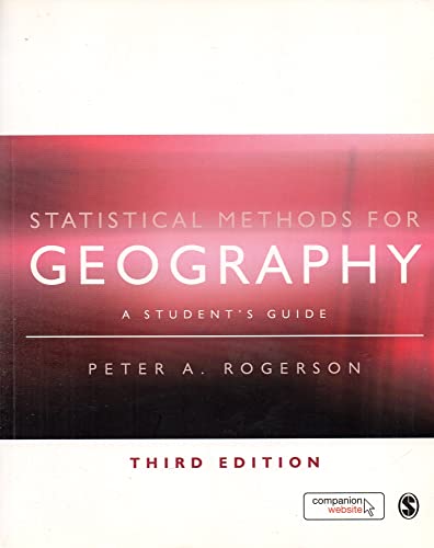 Statistical Methods for Geography