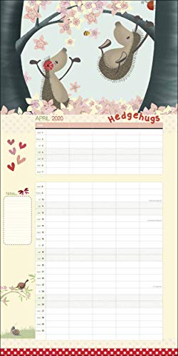 Hedgehugs 2020 Wall Calendar