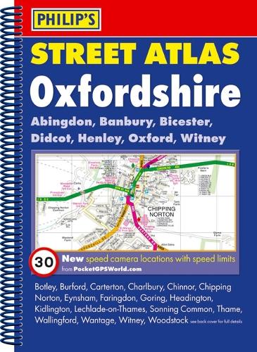 Philip's Street Atlas Oxfordshire 5ED Spiral (New Edition)