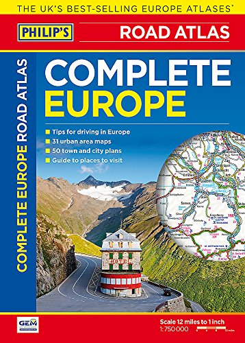 Philip's Complete Road Atlas Europe 2016