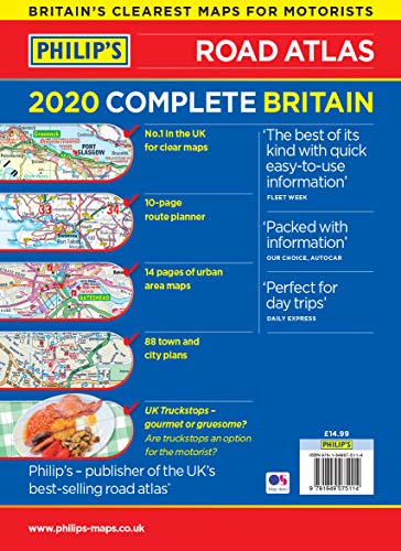 2020 Philip's Complete Road Atlas Britain and Ireland