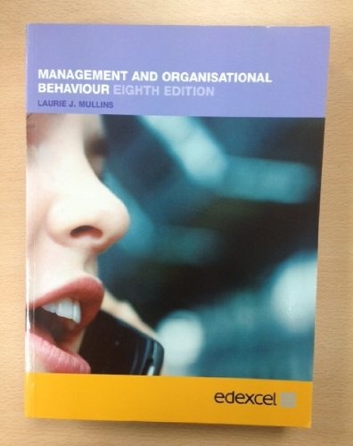 Edexcel Management and Organisational Behaviour, 8th Edition