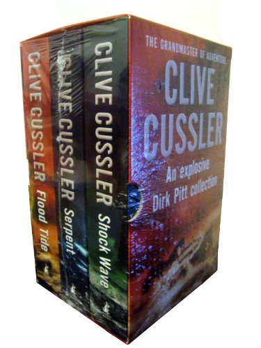 Clive Cussler 3-Books Collection Box Set (Shock Wave, Serpent, Flood Tide)