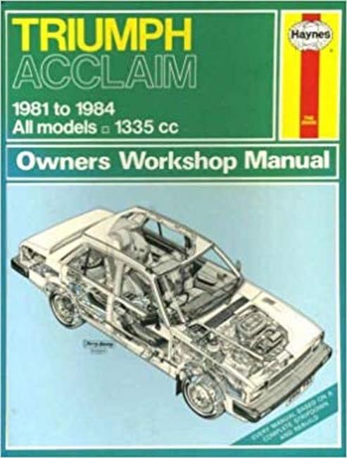 Triumph Acclaim 1981-84 Owner's Workshop Manual