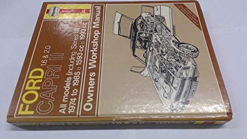 Ford 1600 and 2000 Capri II (Including Series III) 1974-85 Owner's Workshop Manual