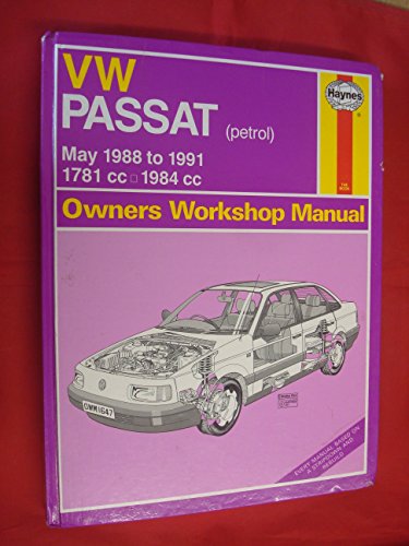 Volkswagen Passat (Petrol) 1781cc and 1984cc, 1988-91 Owner's Workshop Manual
