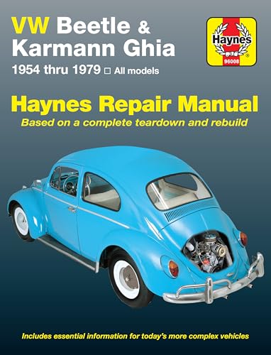 Volkswagen VW Beetle & Karmann Ghia (1954-1979) Haynes Repair Manual (USA)