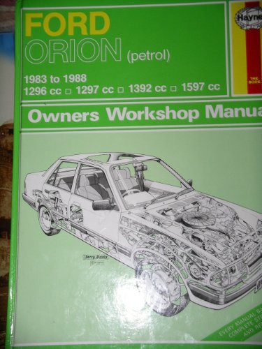 Ford Orion (Petrol) 1983-91 Owner's Workshop Manual