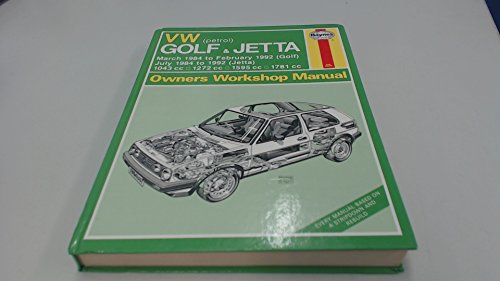 Volkswagen Golf and Jetta ('84 to '92) Owner's Workshop Manual