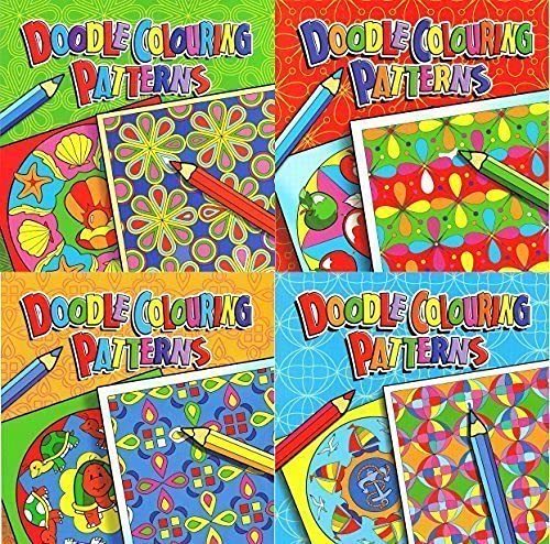 WF Graham Set of 4 Childrens Doodle Colouring Pattern Books 4040
