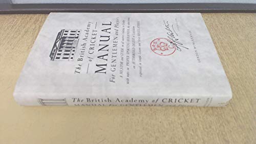 British Academy of Cricket Manual