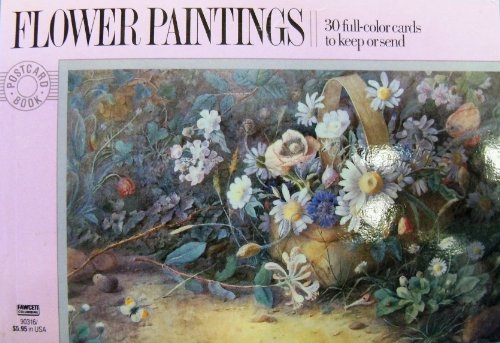 POSTCARD BOOK FLOWER PAINTING
