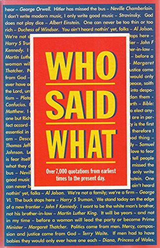 Who Said What?