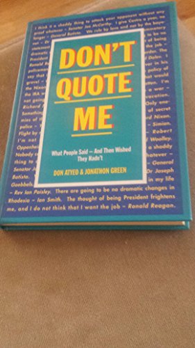 Don't Quote Me