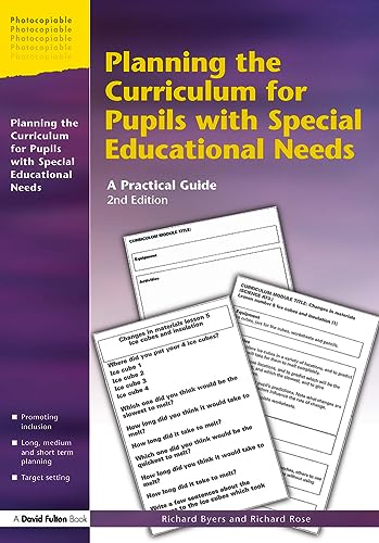 Planning the Curriculum for Pupils with Special Educational Needs