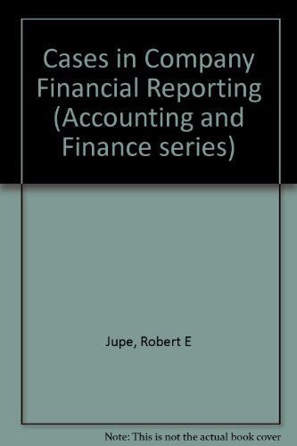 Cases in Company Financial Reporting