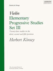 Elementary Progressive Studies, Set III for Violin 