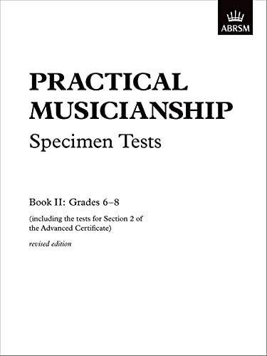 Specimen Tests Practical Musicianship book 2 grades 6 - 8