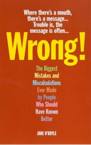 Wrong!