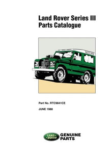 Land Rover Series 3 Parts Catalogue 