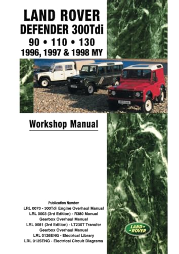 Land Rover Defender Diesel 300 Tdi 1996-98 Workshop Manual