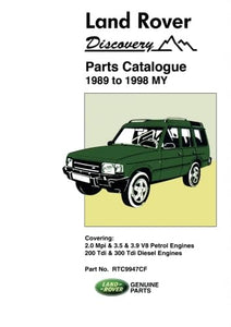Land Rover Discovery Parts Catalogue 1989-1998 MY 