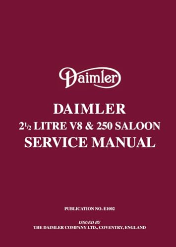 Daimler 2.5 V8 and 250 Saloon Service Manual
