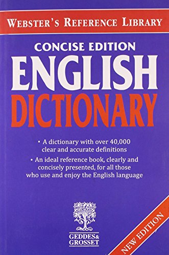 Websters Concise English Dictionary