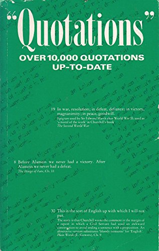 Quotations: Over 10,000 Quotations Up-To-Date.