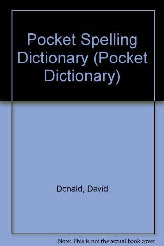 Pocket Spelling Dictionary (Pocket Dictionary)