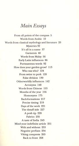 Dictionary of Word Origins