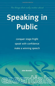Speaking in Public 