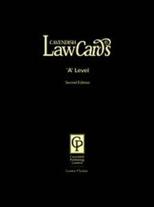 Cavendish: 'A' Level Lawcards 