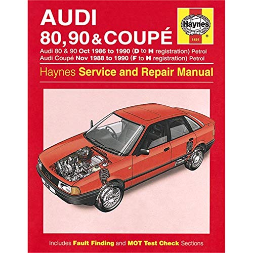 Audi 80, 90 and Coupe 1986-90 Service and Repair Manual