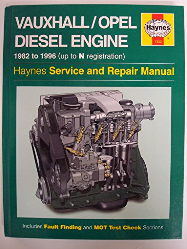 Vauxhall/Opel 1.5, 1.6 & 1.7 litre Diesel Engine (82 - 96) Haynes Repair Manual