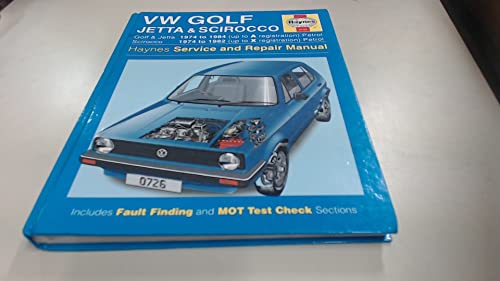 Volkswagen Golf, Jetta and Scirocco Service and Repair Manual